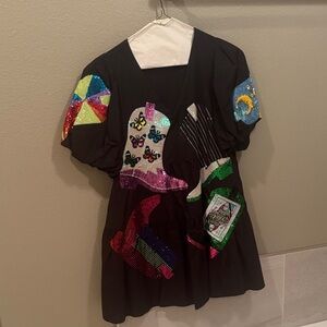 Queen of Sparkles Cowboy Boot Dress Size S